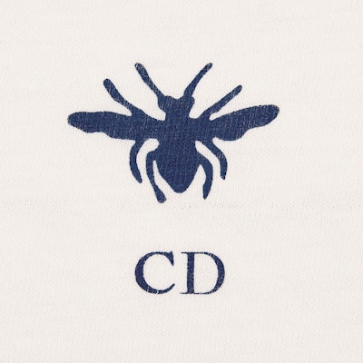 (Women) DIOR Seven Tanabata FW24 Blue Logo Crewneck Casual T-Shirt. 453T40A4554-X5805 Details for (Women) DIOR Seven Tanabata FW24 Blue Logo Crewneck Casual T-Shirt. 453T40A4554-X5805