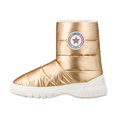 (W) Dior Short Boot 'Gold Frost Logo'