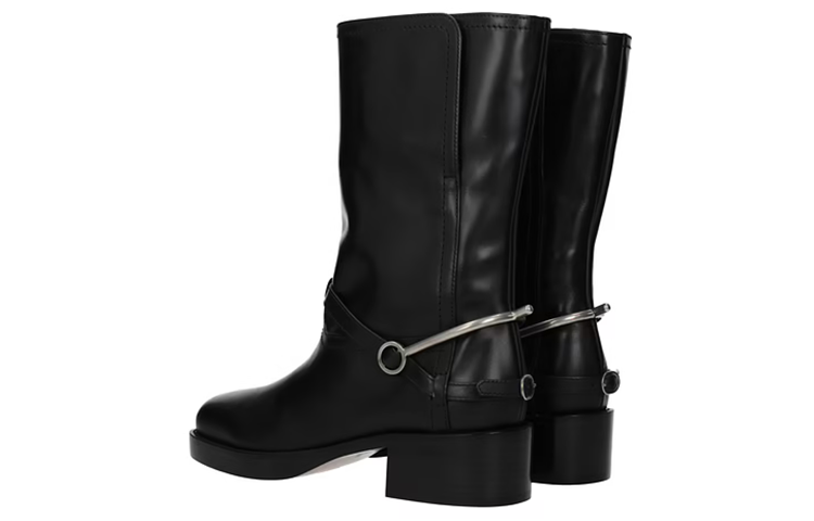 (W) Dior Short Boots 'Black Punk Fashion' 圖 4