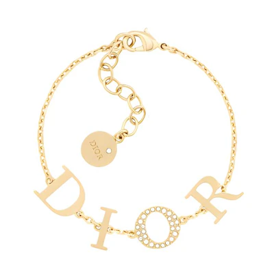 (Women) Dior Signature Bracelet Gold Elegant "Dior" B1244DVOCY-D301