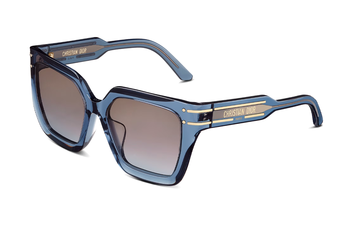 (Women) Dior Signature S10F Square Frame Blue  Sunglasses. SGTS10FXR-30F2