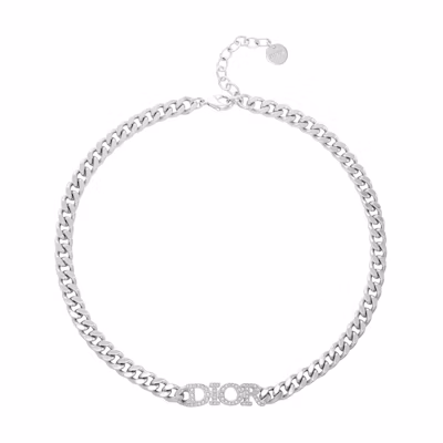 (Women) Dior Silver Chain Link Necklace for Women N1583DVOCY-D13S