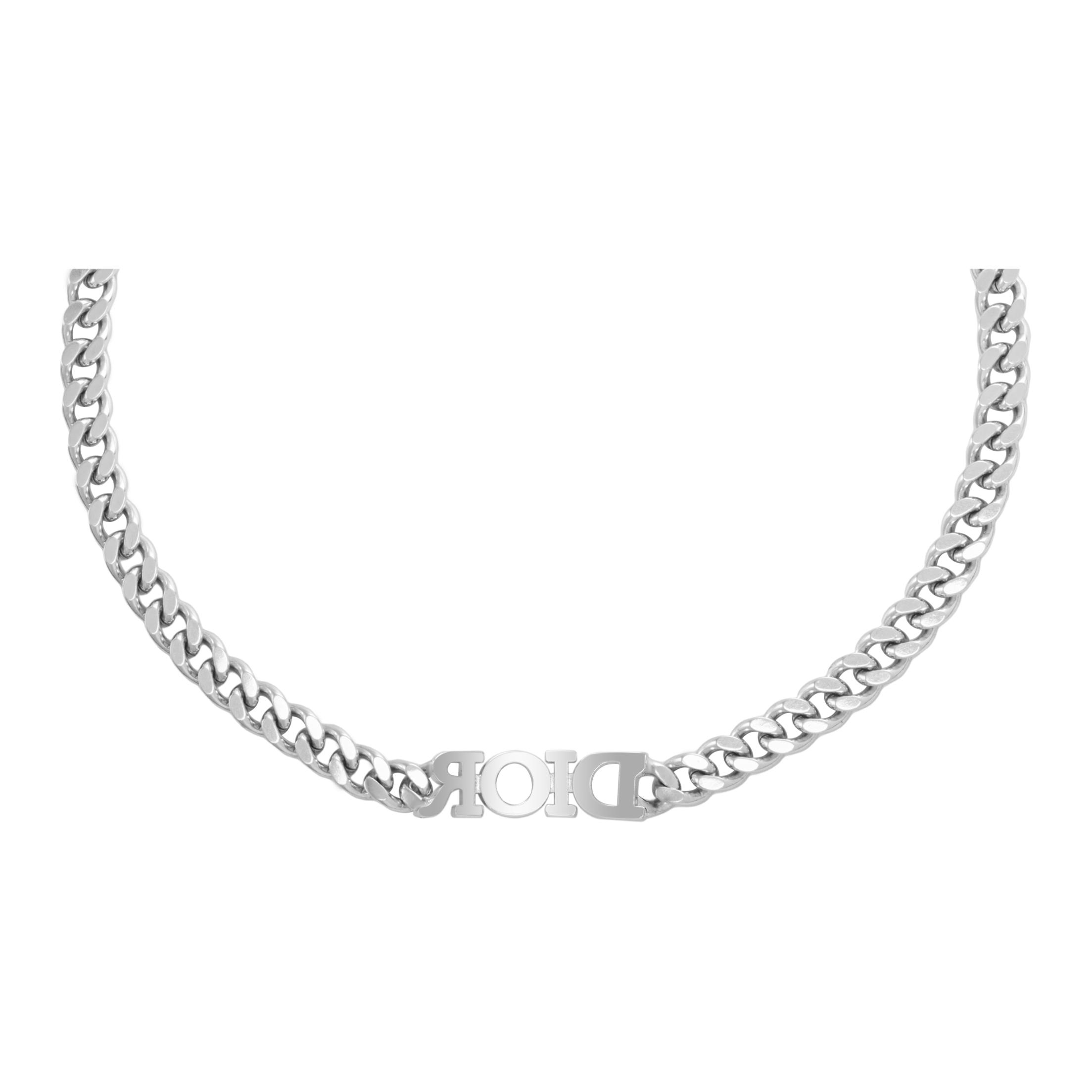 (Women) Dior Silver Chain Link Necklace for Women N1583DVOCY-D13S 圖 4