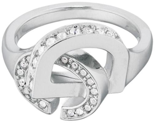 (W) Cincin Wanita DIOR Perak Kristal Metal dengan Logo CD. R1551WOMCYD13S Lookbook (W) Cincin Wanita DIOR Perak Kristal Metal dengan Logo CD. R1551WOMCYD13S