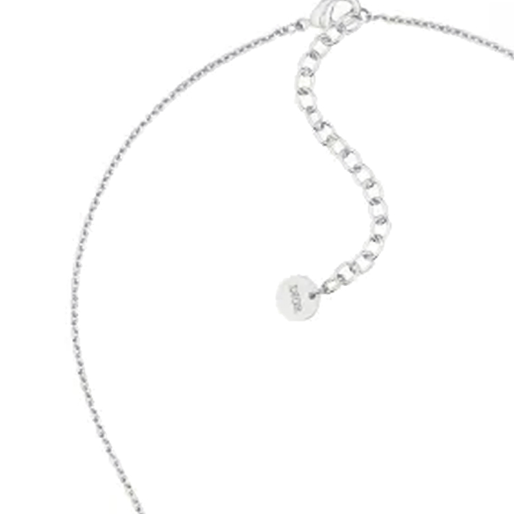 (Women) DIOR Silver Elephant Pendant Necklace with Crystal Accents for Women. N1124DBLCYD102 圖 4