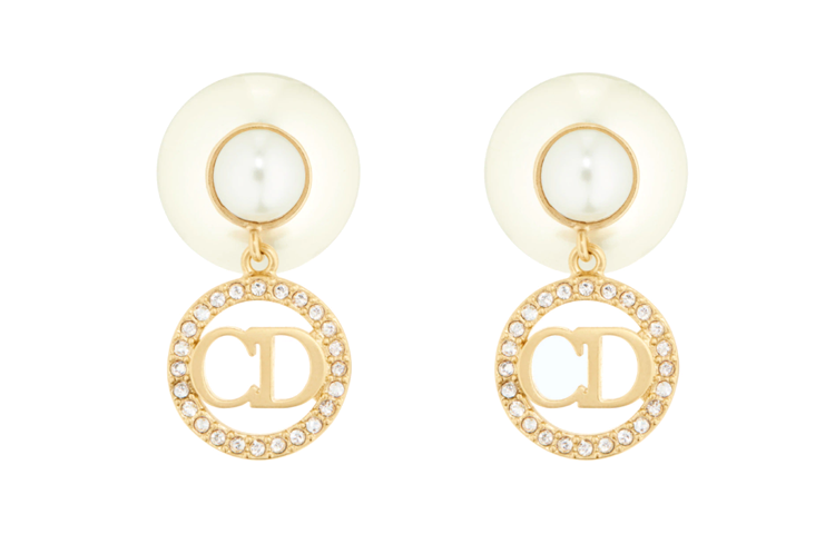 Lookbook (W) Anting-Anting DIOR Perak Kelabu Elegan E1941TRICY-D03S