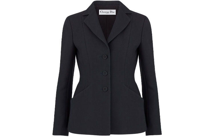 Order (Women) DIOR Single-Breasted Blazer with Pockets Black 841V01A1166-X9000