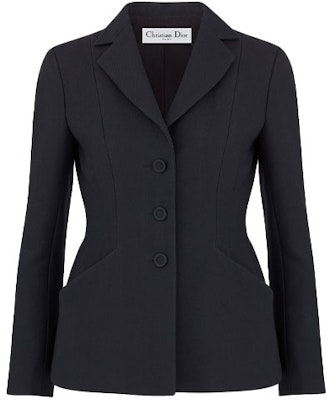 (Women) DIOR Single-Breasted Blazer with Pockets Black 841V01A1166-X9000 Order (Women) DIOR Single-Breasted Blazer with Pockets Black 841V01A1166-X9000