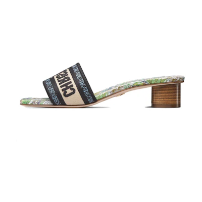 (W) Dior Slide 'Black Green'