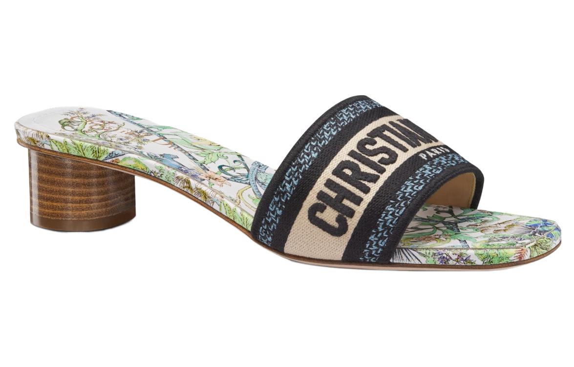 Order (W) Dior Selipar 'Hitam Hijau' KCQ902EVY_S43L