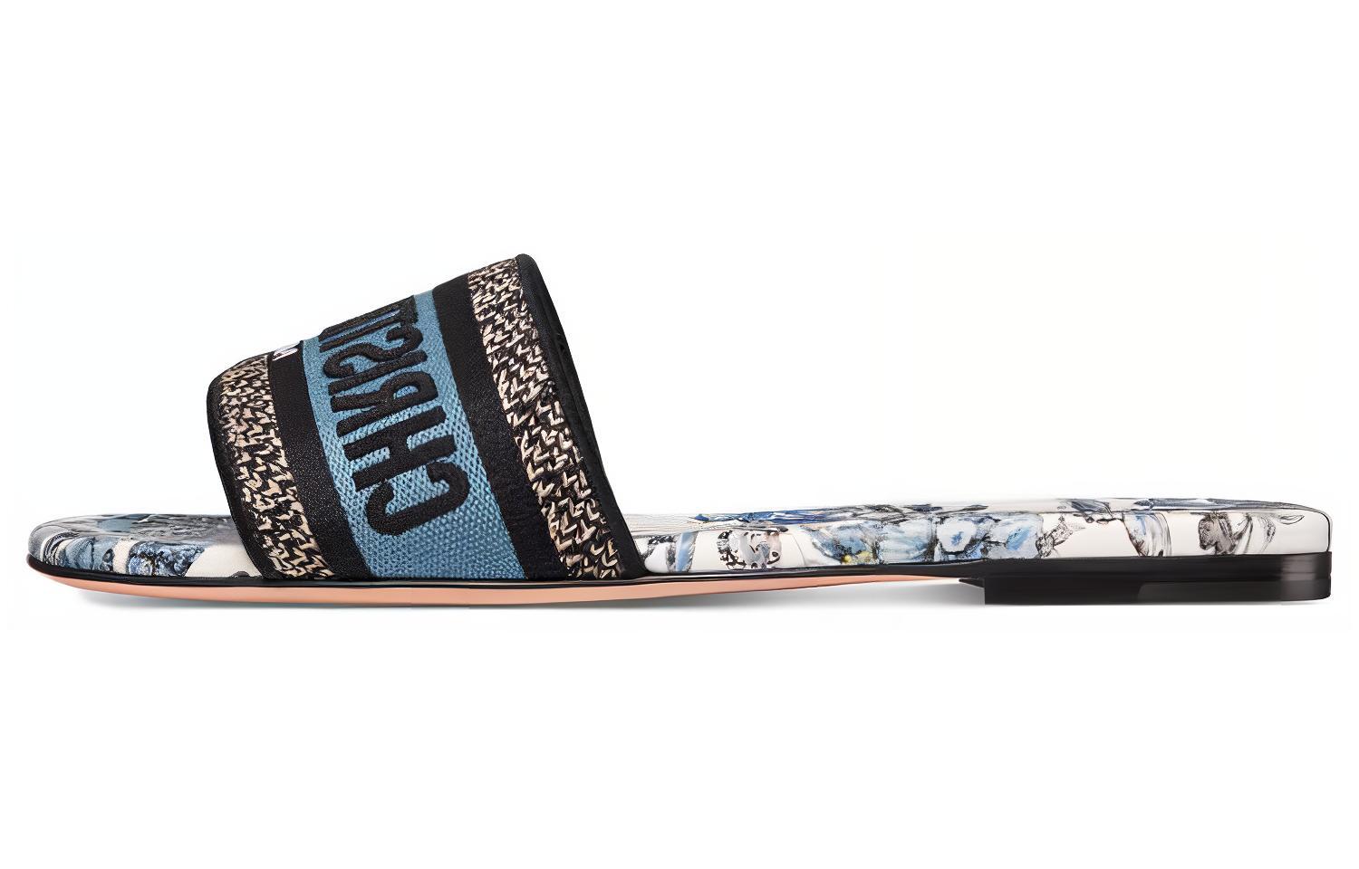 (Women) Dior Slide 'Blue Logo' KCQ209TMX_S60W