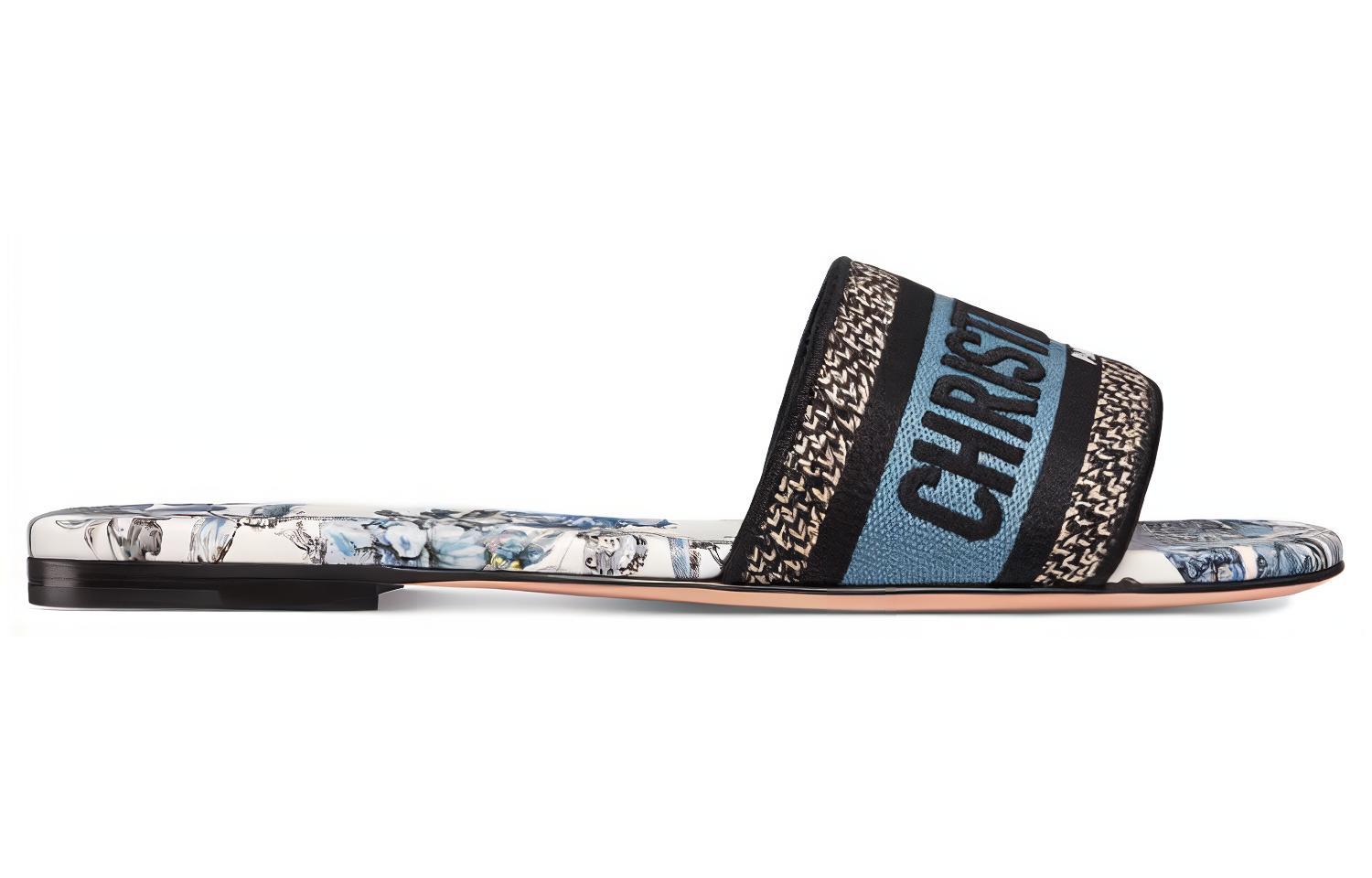 Order (W) Dior Slide 'Logo Biru' KCQ209TMX_S60W