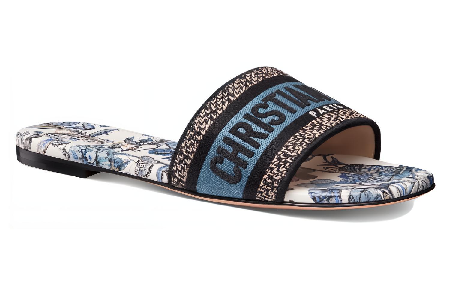 Lookbook (W) Dior Slide 'Logo Biru' KCQ209TMX_S60W