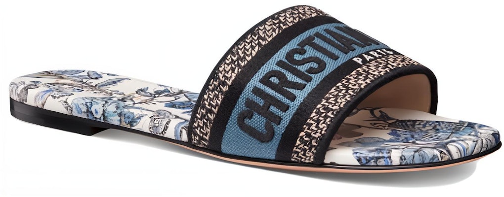 (W) Dior Slide 'Logo Biru' KCQ209TMX_S60W Lookbook (W) Dior Slide 'Logo Biru' KCQ209TMX_S60W