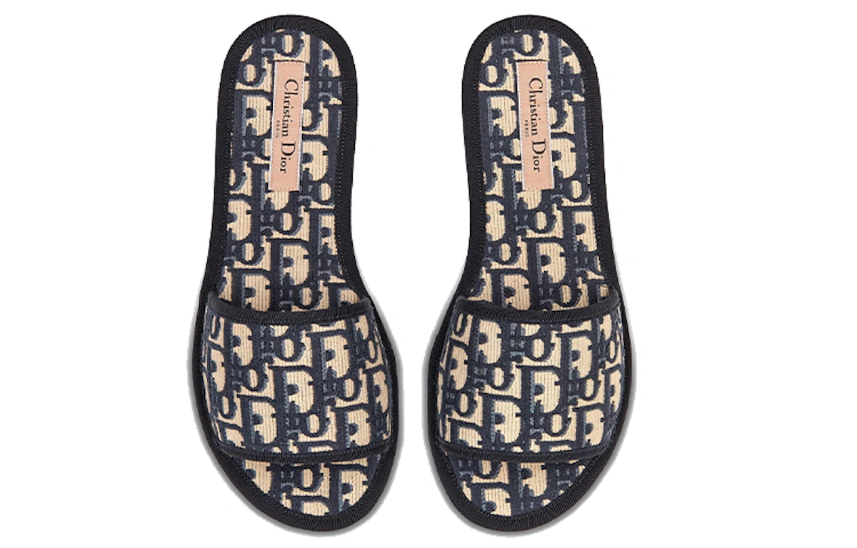 (Women) Dior Slide 'Chez Moi Deep Blue'