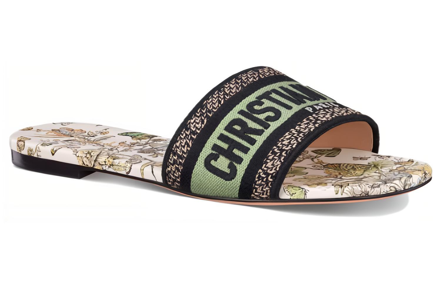 Lookbook (W) 迪奥拖鞋‘绿色’ KCQ209TMX_S73W