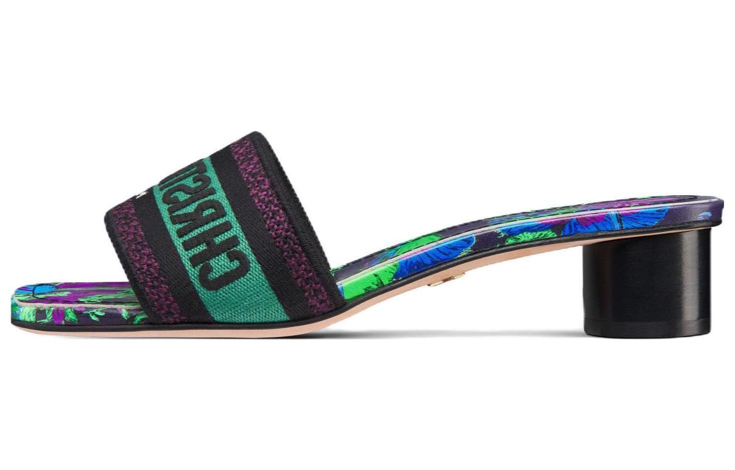 (Women) Dior Slide 'Green Purple' KCQ902VOY_S21V