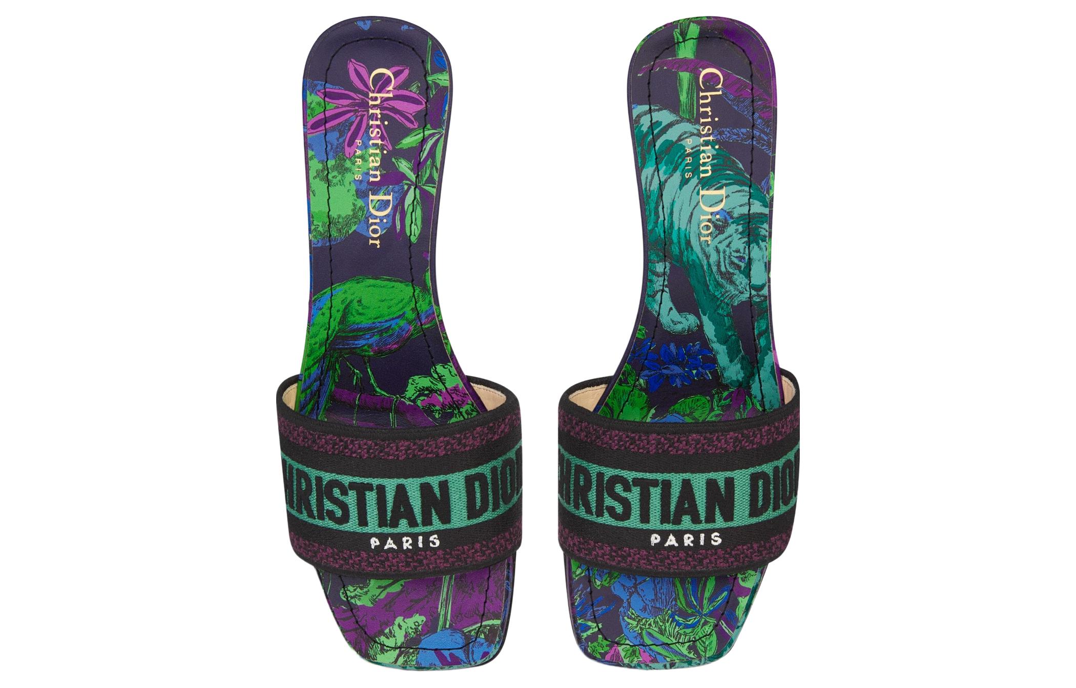 Shop (W) Dior Selipar 'Hijau Ungu' KCQ902VOY_S21V