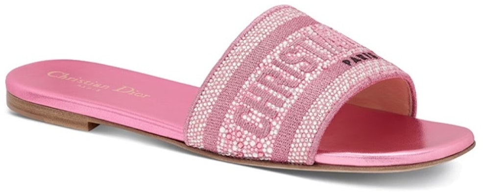 DIOR 迪奧 套腳平跟一字拖鞋 女款 粉色 Order DIOR 迪奧 套腳平跟一字拖鞋 女款 粉色