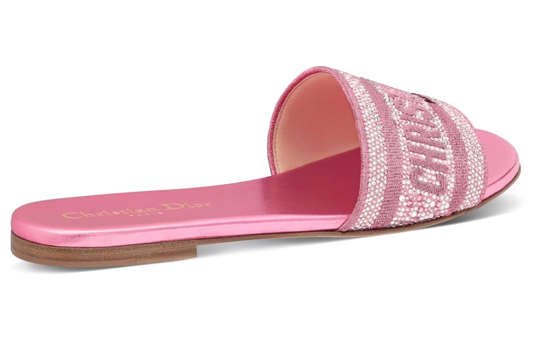 Lookbook DIOR 迪奧 套腳平跟一字拖鞋 女款 粉色