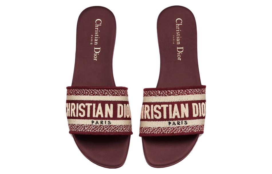 Shop (W) 迪奥红色拖鞋 KCQ166ERC_S16V