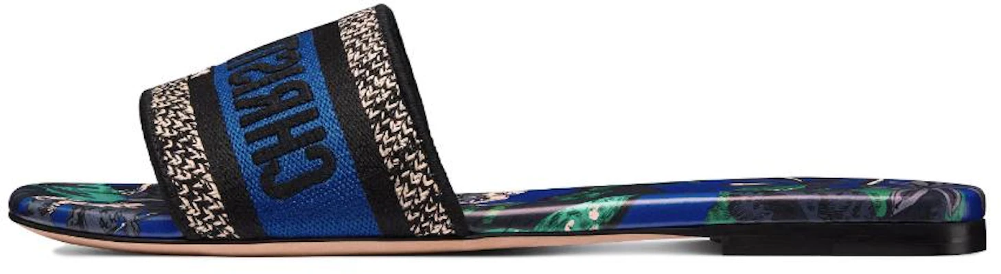 (W) Dior Slide Sandale ''Blau Schwarz'' KCQ209VOY_S21N Buy (W) Dior Slide Sandale ''Blau Schwarz'' KCQ209VOY_S21N