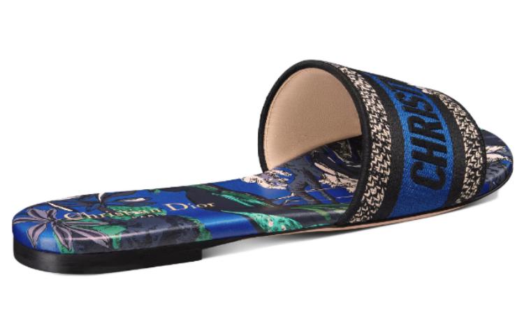 Lookbook (W) Dior 平底拖鞋 '蓝黑色' KCQ209VOY_S21N