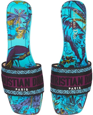 (W) 迪奥黑蓝色拖鞋 KCQ902VOY_S92Z Shop (W) 迪奥黑蓝色拖鞋 KCQ902VOY_S92Z