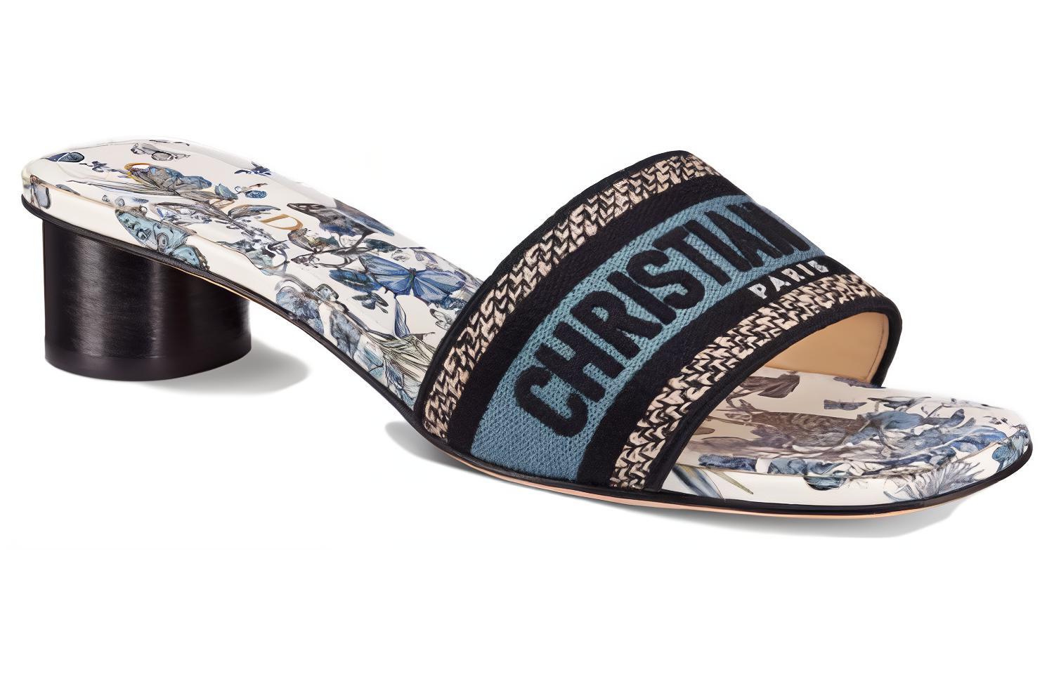 Lookbook (W) 迪奥蓝色拖鞋 KCQ902TMX_S60W