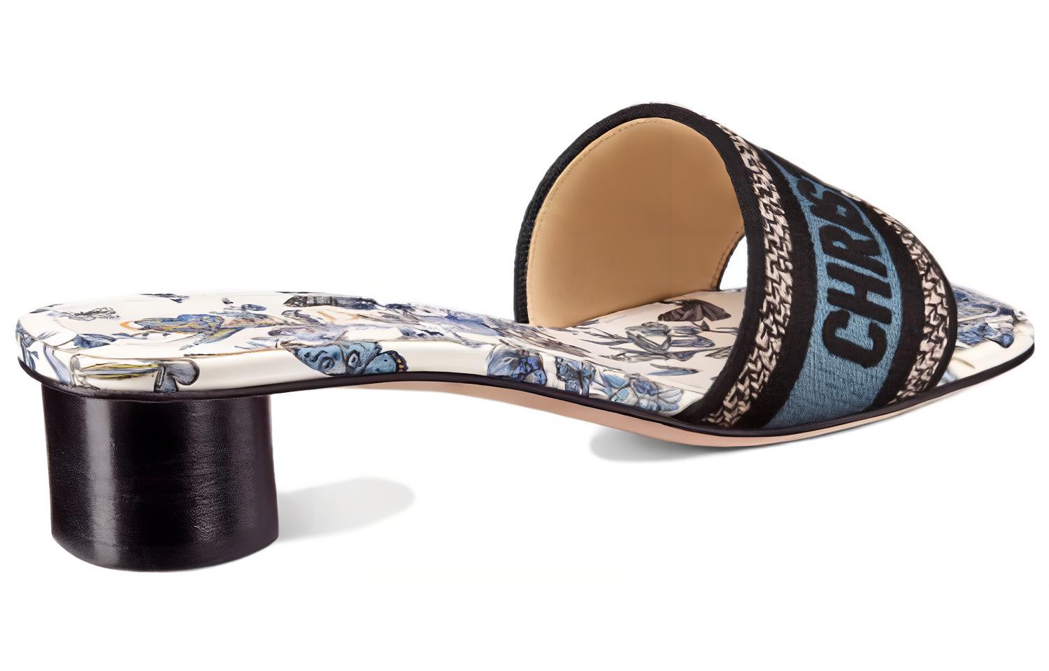 Shop (W) 迪奥蓝色拖鞋 KCQ902TMX_S60W