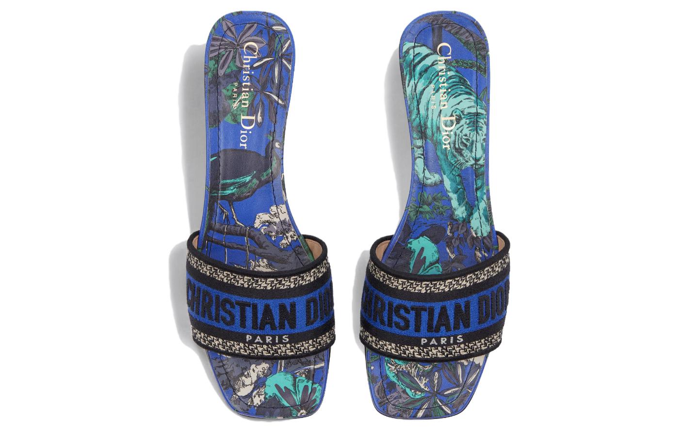 Shop (W) 迪奥蓝色拖鞋 KCQ902VOY_21N