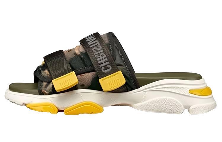 Buy (W) 디올 슬라이드 '패션 로고 딥그린' KCQ351CTD_S11H