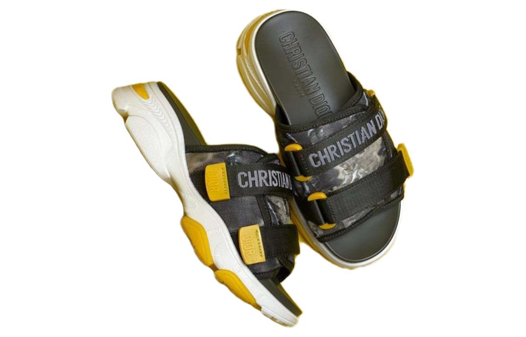 (W) Dior Slides 'Fashion Logo Deep Green' 圖 3