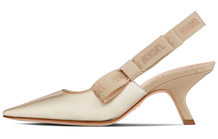 (Women) Dior Slingback Pump 'Light Gold' KCP838LMS_S71K