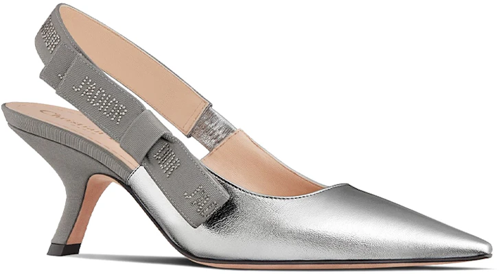 (W) Diorシルバー スリングバックパンプス KCP838LMS_S46K Order (W) Diorシルバー スリングバックパンプス KCP838LMS_S46K