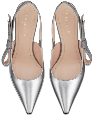 (W) Diorシルバー スリングバックパンプス KCP838LMS_S46K Shop (W) Diorシルバー スリングバックパンプス KCP838LMS_S46K