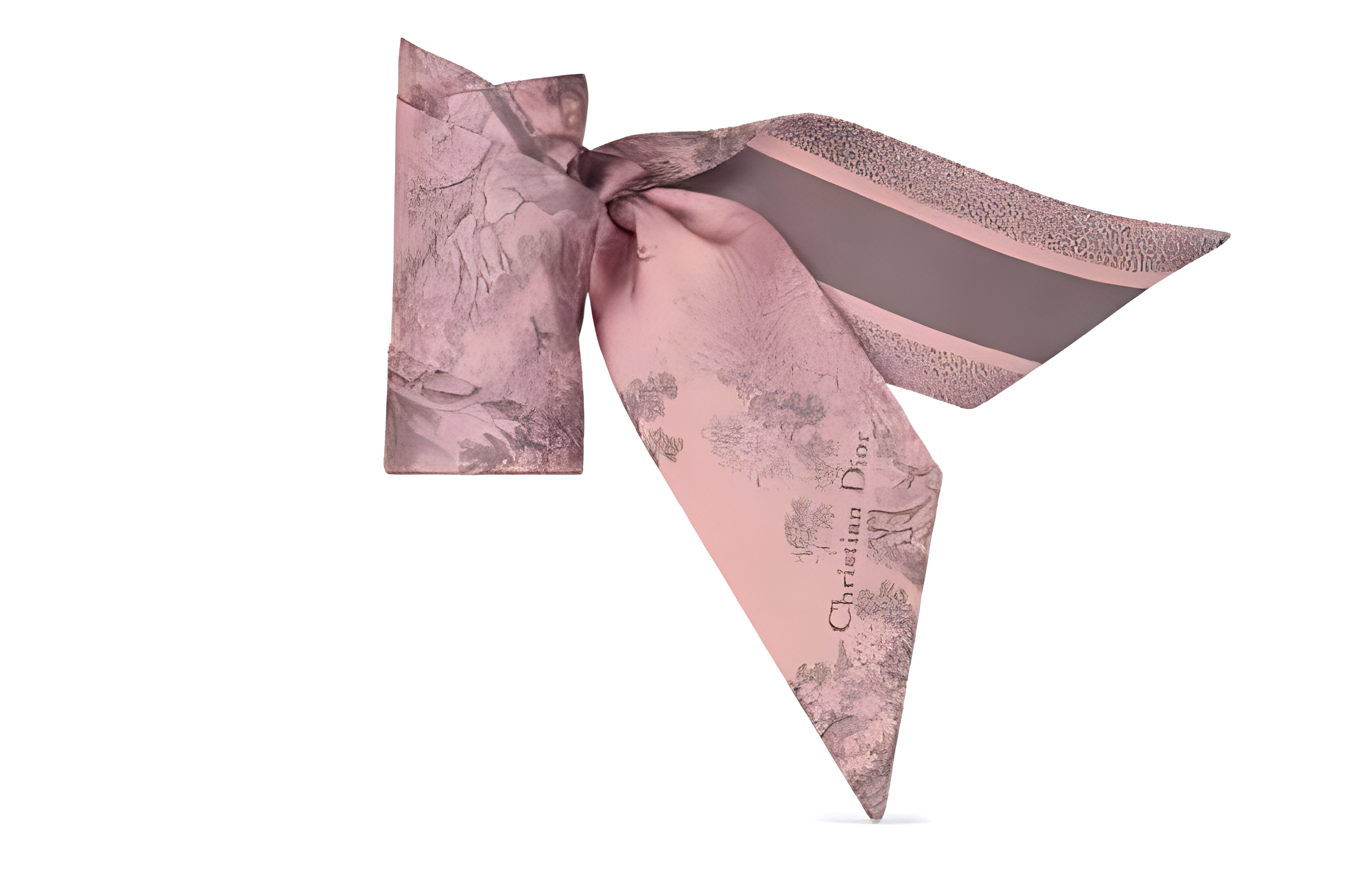 (Women) DIOR Soft Printed Silk Scarf for Women in Pink. 15JOU106I602C425