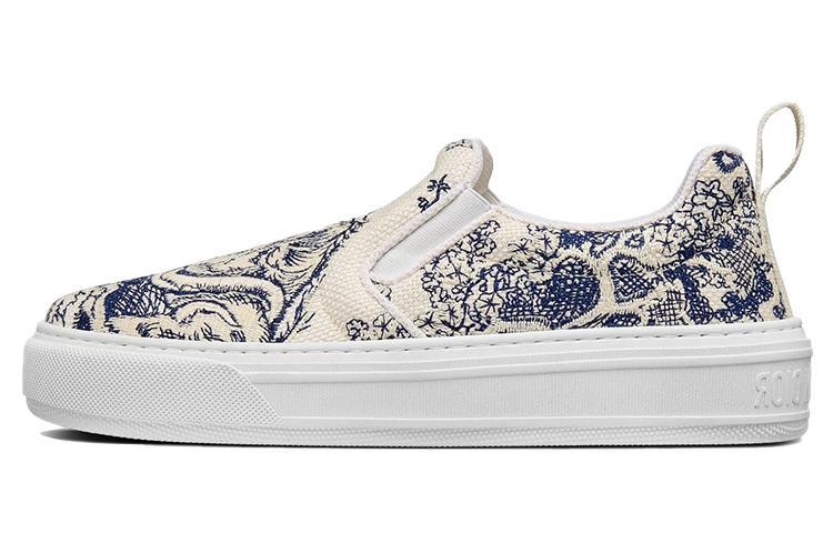 (Women) Dior Solar Blue White 'Toile de Jouy Embroidery' KCK298TJE_S72B