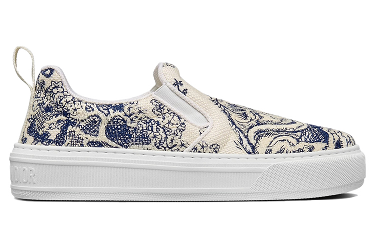 Order (W) Dior Solar Blau Weiß ''Toile de Jouy Stickerei'' KCK298TJE_S72B