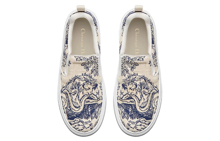 Shop (W) Dior Solar Blau Weiß ''Toile de Jouy Stickerei'' KCK298TJE_S72B