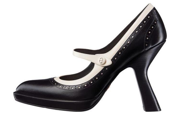 (W) Dior Spectadior High Heels 'Black White Buckle'