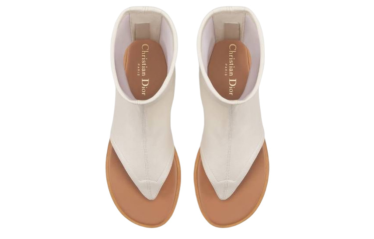 Shop (W) Dior Spirit Flat Bootie 'Kulit Gading' KCQ810SLA_S03W