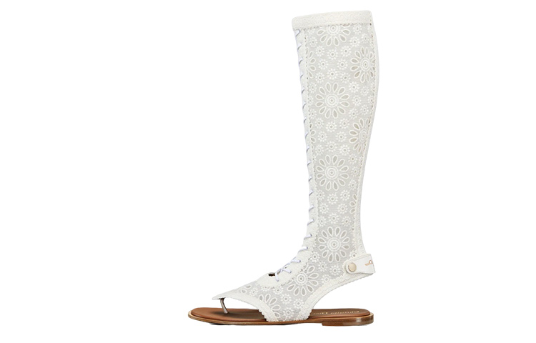(Women) Dior Spirit High-Top Boot 'Embroidered Pattern White' KDQ818SGR_S10W