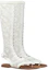 Order (W) Dior Spirit Stivale Alto ''Ricamo Bianco'' KDQ818SGR_S10W