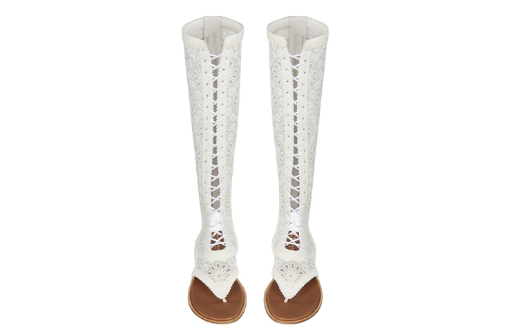 Lookbook (W) Dior Spirit Stivale Alto ''Ricamo Bianco'' KDQ818SGR_S10W