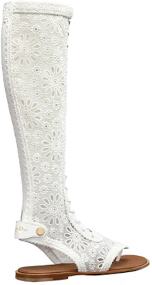 (W) Dior Spirit Stivale Alto ''Ricamo Bianco'' KDQ818SGR_S10W Shop (W) Dior Spirit Stivale Alto ''Ricamo Bianco'' KDQ818SGR_S10W