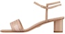 (Women) Dior Square Toe Block Heel Sandals with Buckle 'Nude' KCQ895ETL_S12U
