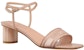 (Women) Dior Square Toe Block Heel Sandals with Buckle 'Nude' KCQ895ETL_S12U