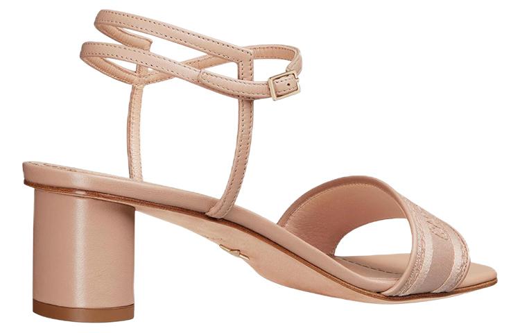 Shop (W) Sandalias Dior Tacón Cuadrado con Hebilla 'Nude' KCQ895ETL_S12U