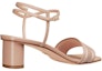 Shop (Women) Dior Square Toe Block Heel Sandals with Buckle 'Nude' KCQ895ETL_S12U
